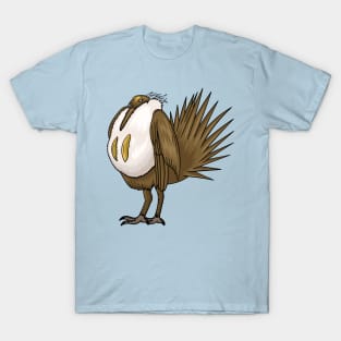 Great sage grouse bird cartoon illustration. T-Shirt